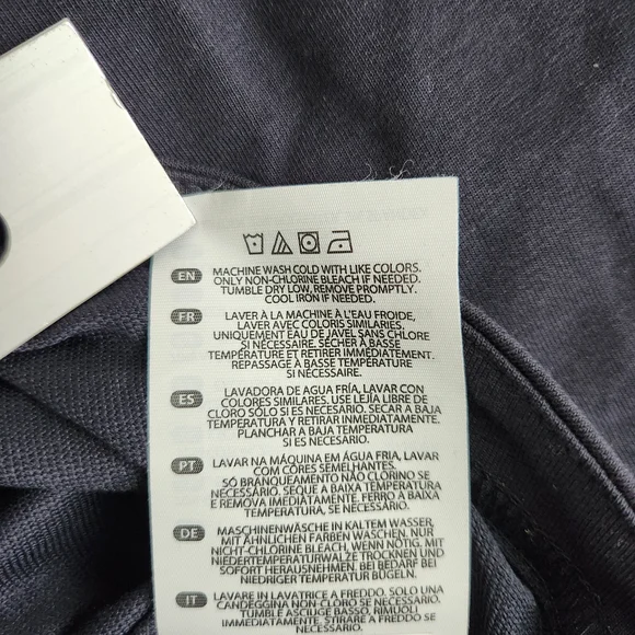 BYLT Lux Basics Golf Long Sleeve 1/4 Zip Polo Men's Large Navy Blue Perform NWT - Picture 8 of 11